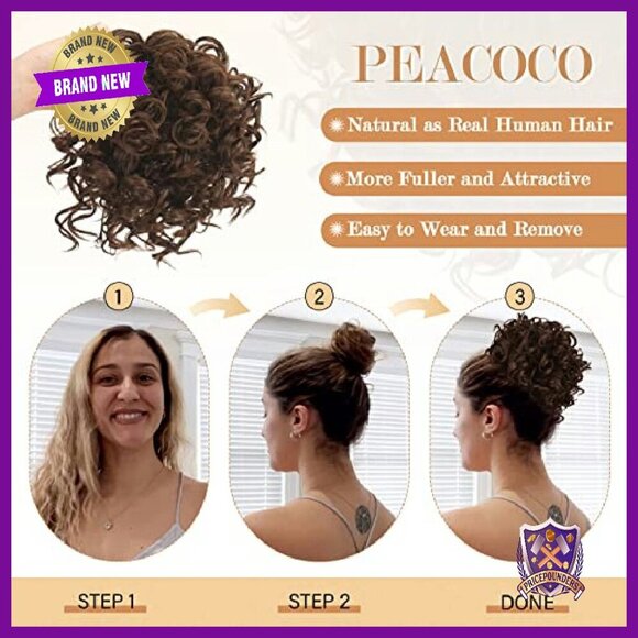 Synthetic Hair Bun Extension 80g Drawstring Ponytail for Thinning Hair main image 7